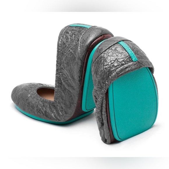 Slate Grey Croc Tieks - Picture 1 of 7